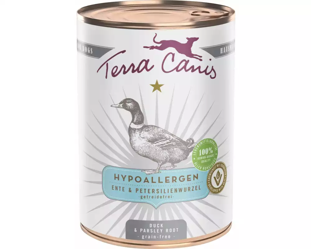 Terra Canis Nassfutter Hypoallergen Ente, 400 g