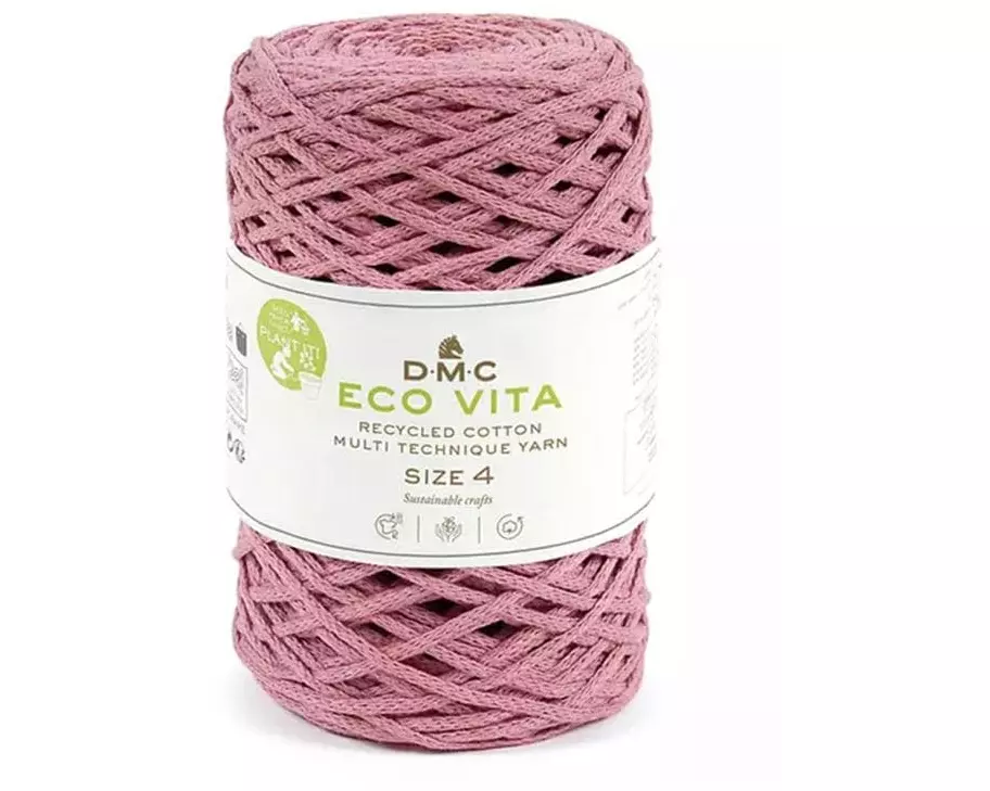 DMC Wolle Nova Vita Makramee Cord 2 mm 250 g Altrosa
