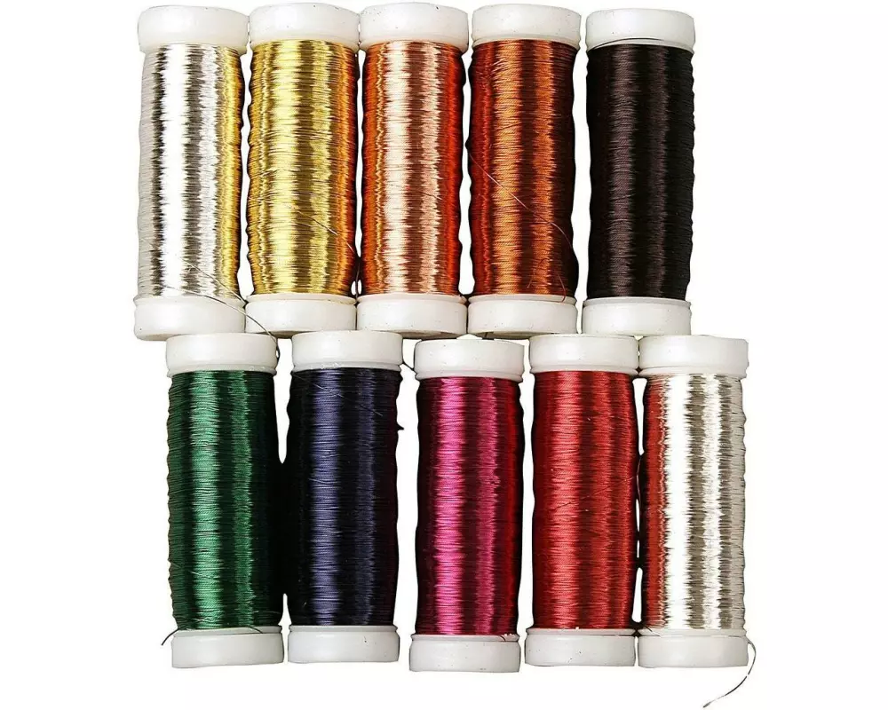 Creativ Company Blumendraht 10 Rollen à 50 g Mehrfarbig