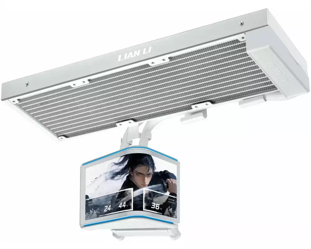 Lian Li AiO Weiss 360 mm mit Display