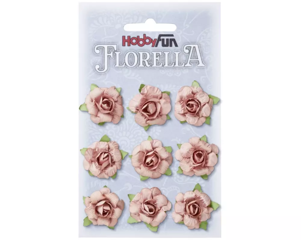 HobbyFun Streudeko Florella 9 Stück, Altrosa