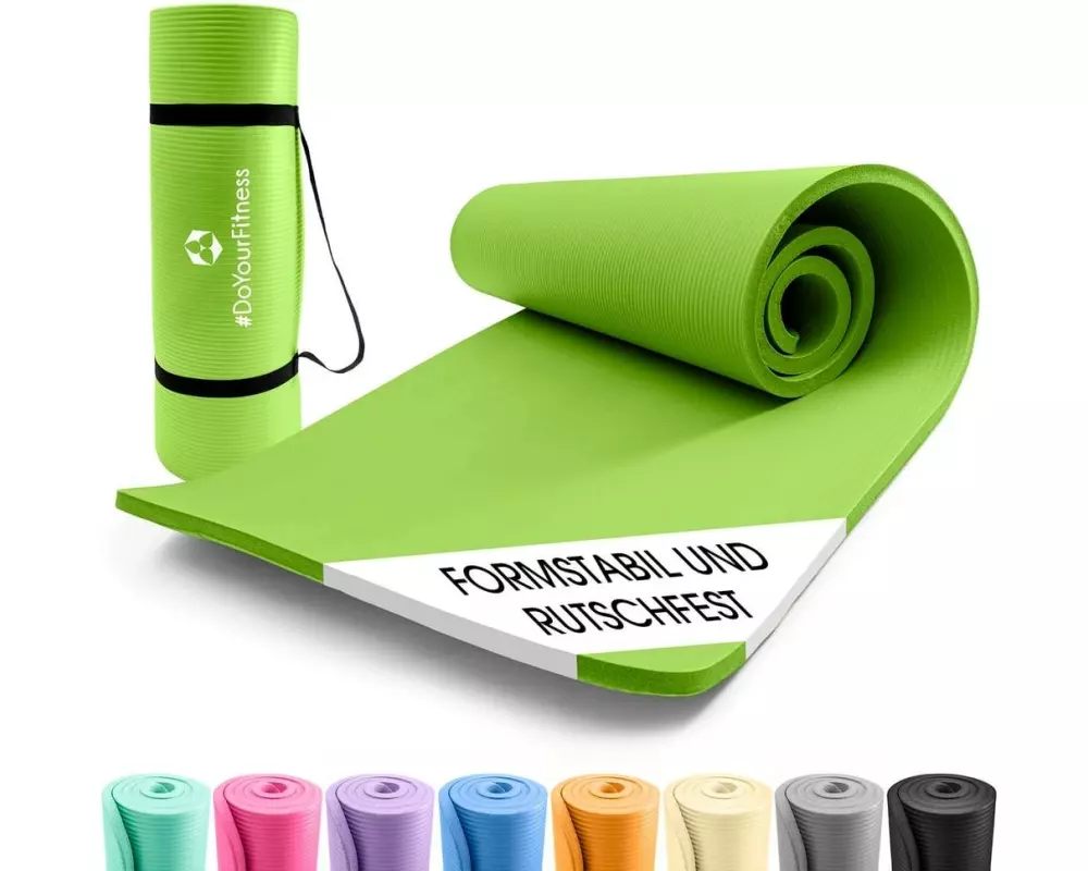 World Fitness Fitnessmatte Ashanti 190 cm x 100 cm, Grün