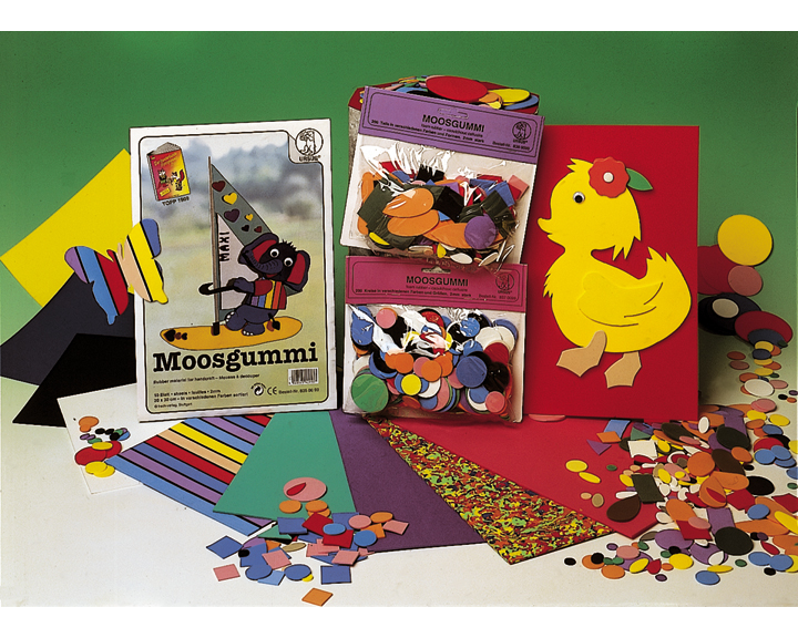 URSUS Moosgummi 20x30cm 8840099 10 Farben ass. 10 Stück