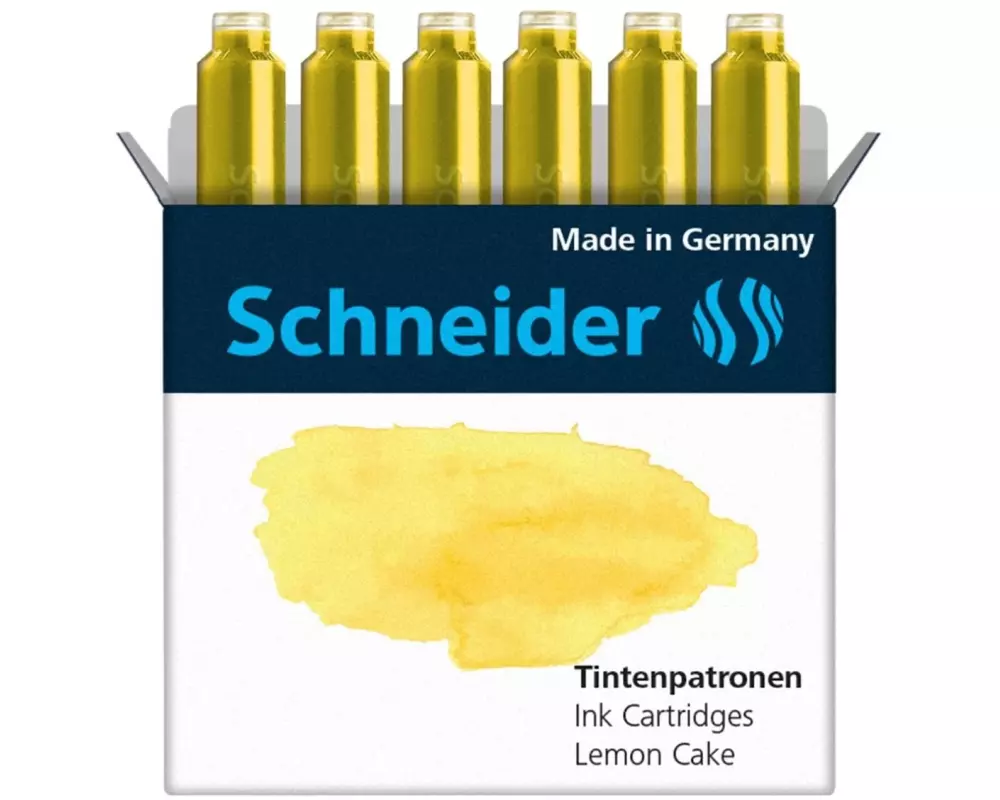 Schneider Tintenpatrone Callissima 6 Stück, Lemon Cake