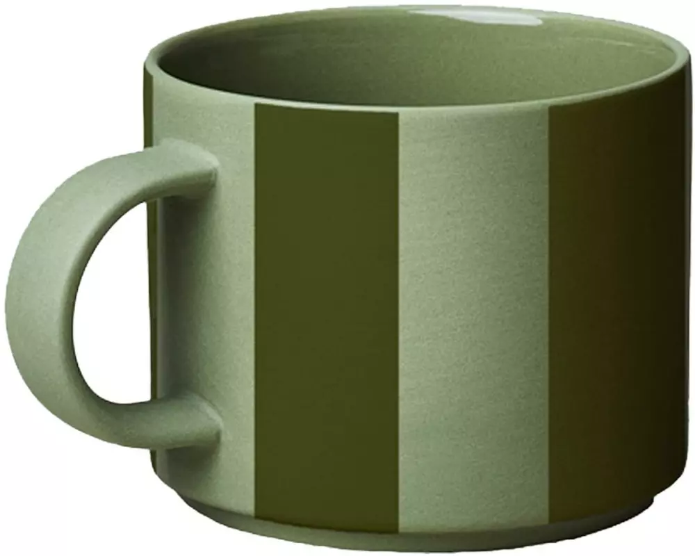 Chic Mic Kaffeetasse Good Mood 280 ml, 1 Stück, Eucalyptus gestreift