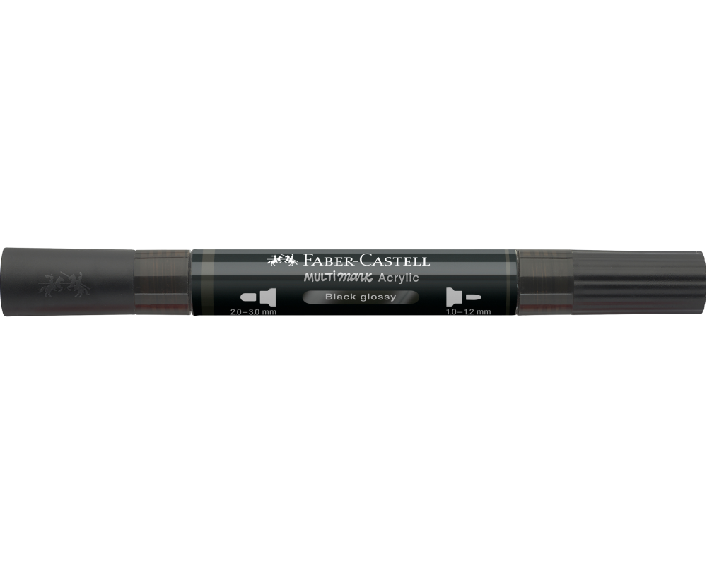FABER-CASTELL Acrylmarker 1-3mm 185998 black glossy
