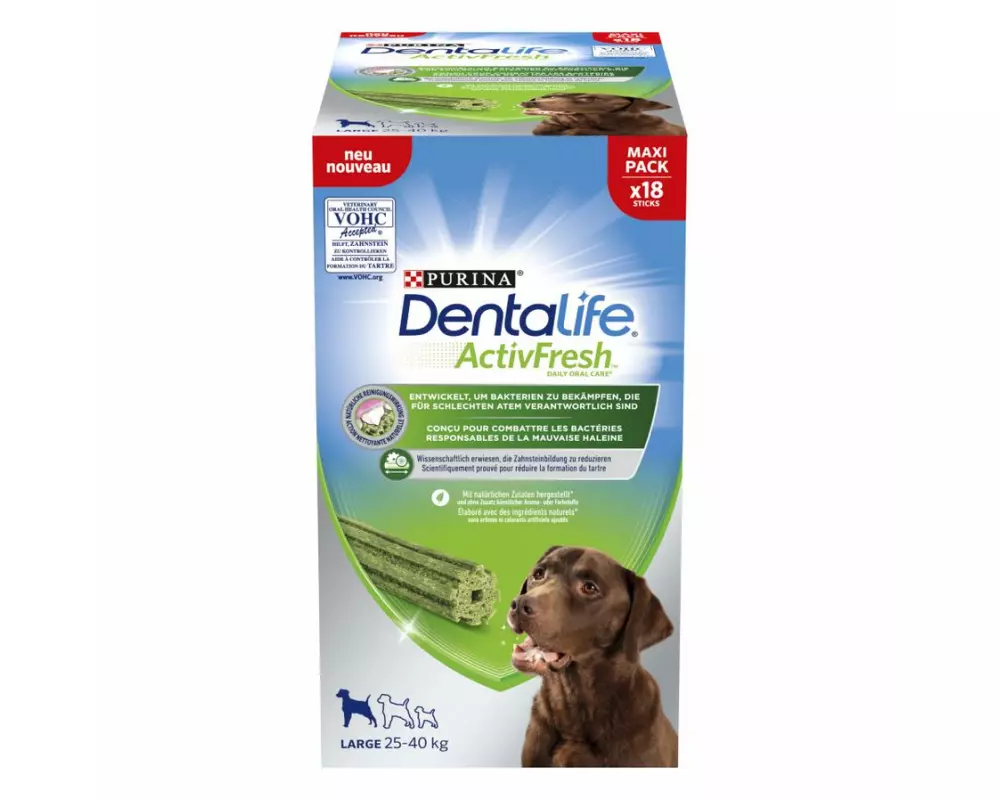 Purina Dentalife Kausnack ActivFresh Large, 18 Sticks
