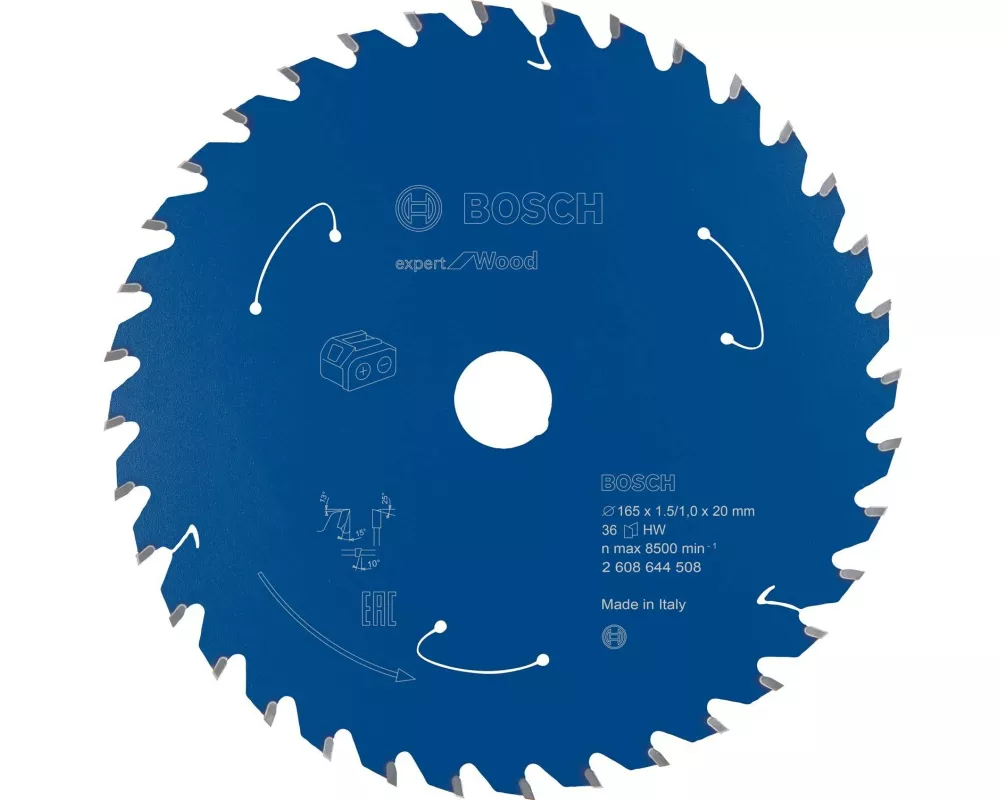 Bosch Professional Kreissägeblatt Expert for Wood Ø 165, Z 36