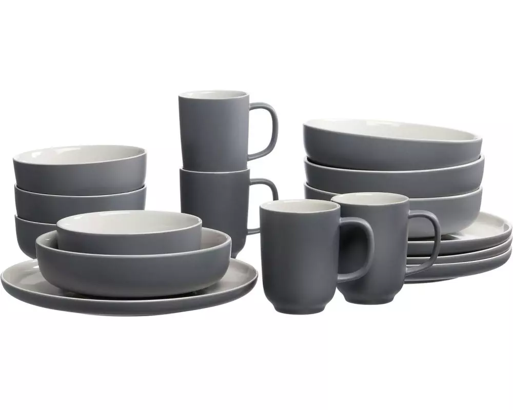 Ritzenhoff & Breker Speise-Service Jasper 16-teilig, Grau