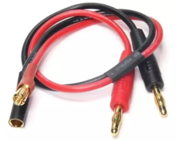 EP Ladekabel 4 mm Bananenstecker zu 5.5 mm Goldstecker