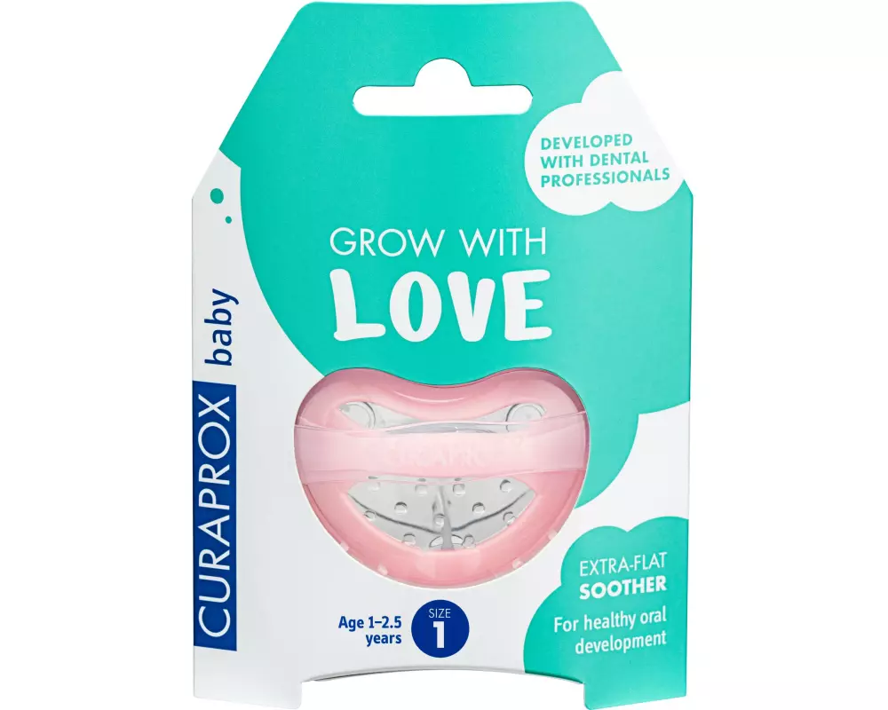 CURAPROX Schnuller Grösse 1, rosa