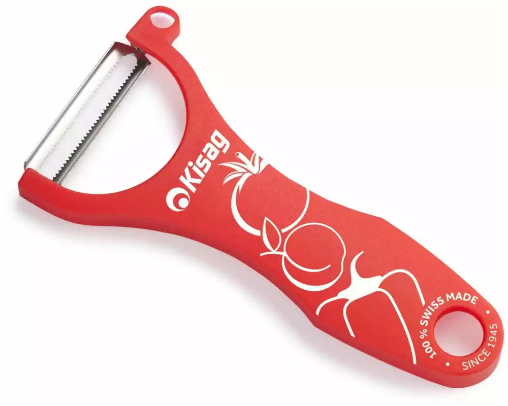 Kisag Sparschäler Universal Soft Skin Rot