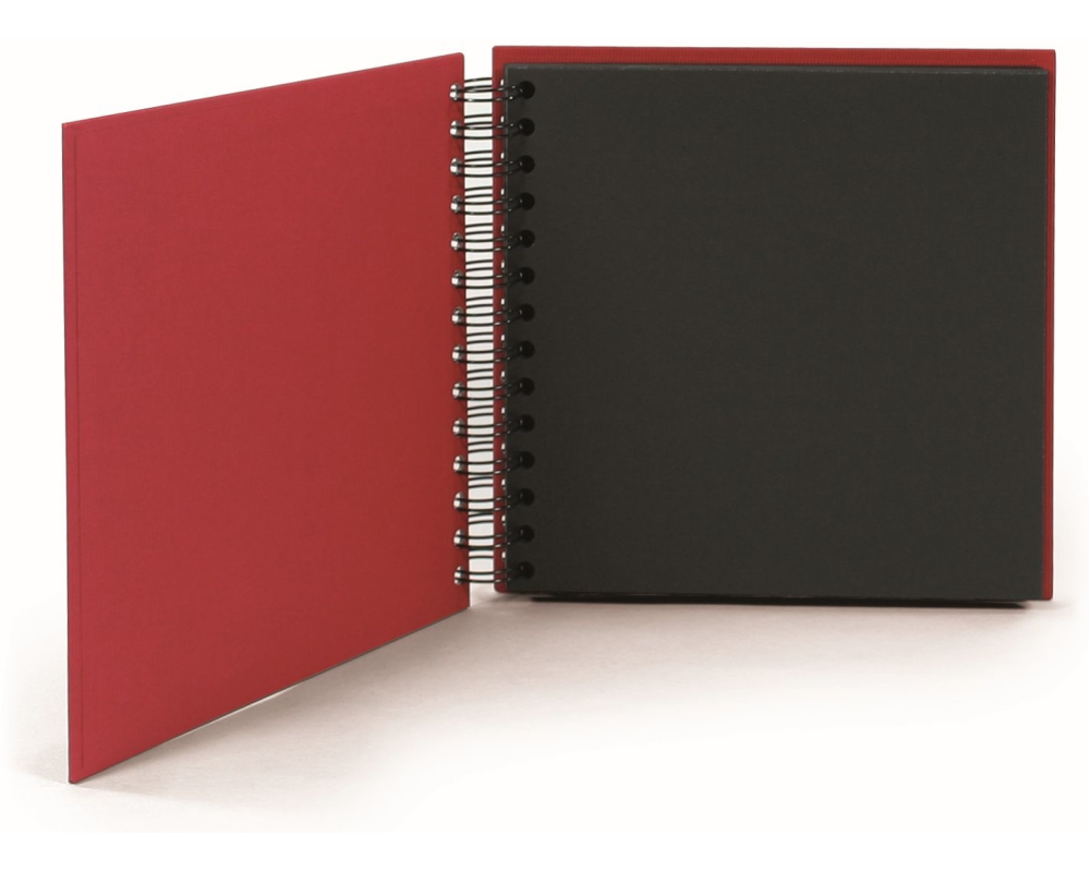 RÖSSLER Fotoalbum 1329452365 18x18cm, rot/schwarz