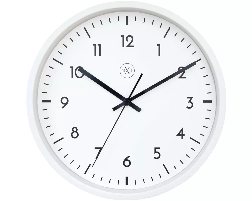 NeXtime Wanduhr Easy Big Weiss
