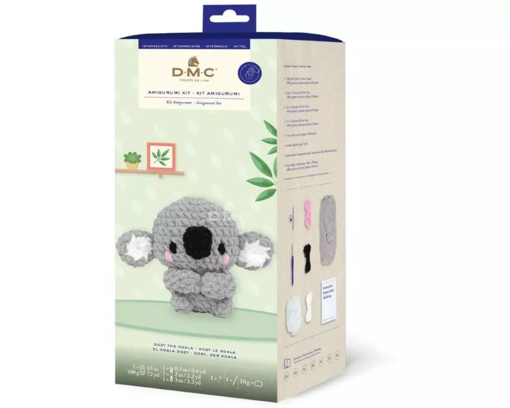 DMC Häkelset XL Amigurumi Dozy der Koala 16.5 cm