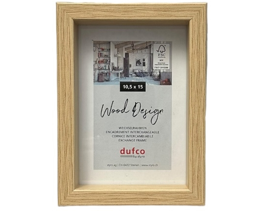 DUFCO Holz-Bilderrahmen 10.5x15cm 1610.80982 Fuji natur
