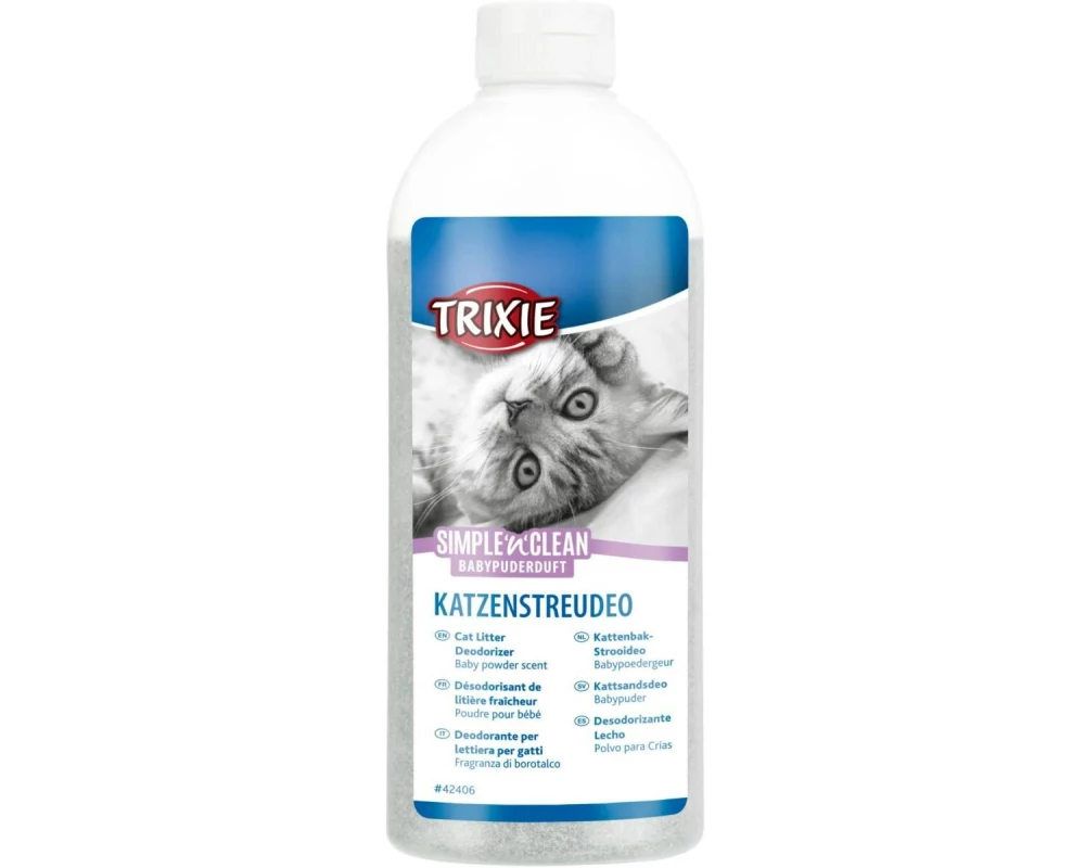 Trixie Katzenstreu Deo Simple'n'Clean Babypuderduft, 750 g