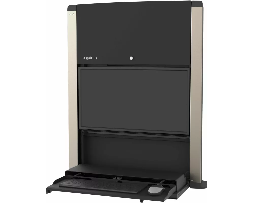 ERGOTRON CareFit 24inch Sit-Stand Enclosure Matte Black