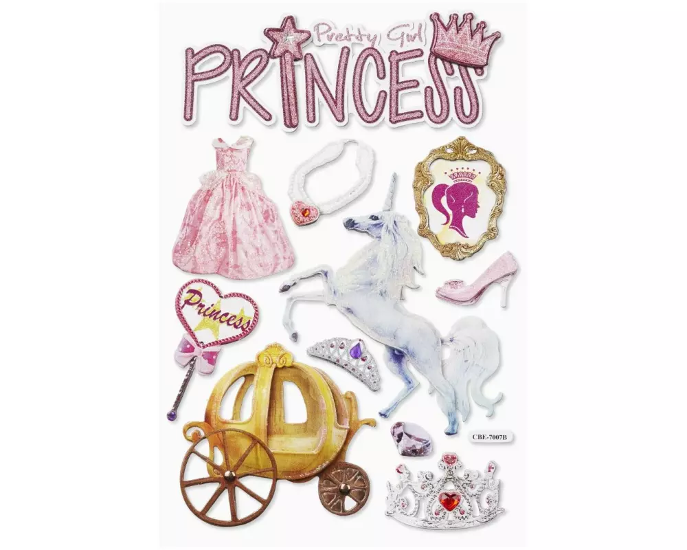 HobbyFun Motivsticker Prinzessin 1 Blatt
