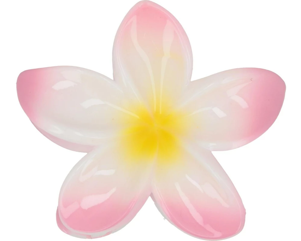 Trisa Accessoires Lotusblumen Haarklemme in Rosa-Weiss