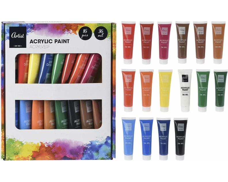 FS-STAR Acrylfarbenset 16 teilig