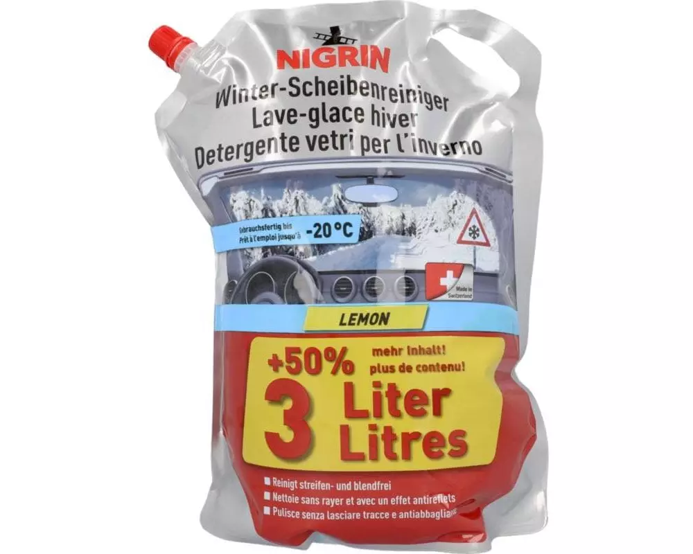 NIGRIN Winter-Scheibenreiniger Lemon Air, 3 l