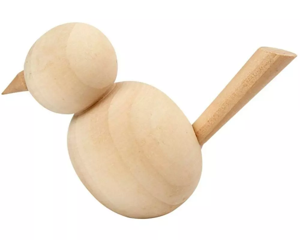 Creativ Company Mini-Figur Vogel 1 Stück, Braun