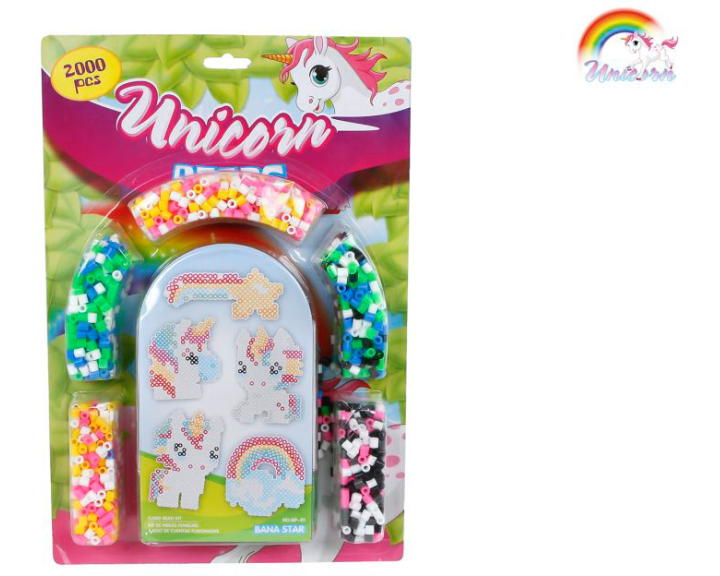 ROOST Bügelperlen Einhorn-Set 590206 20x30cm