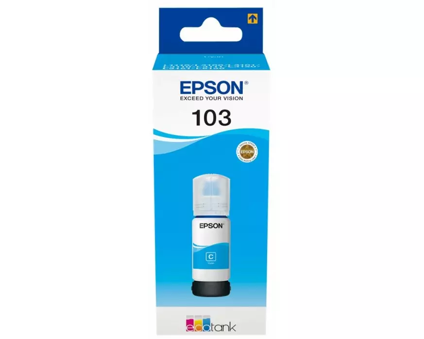 EPSON 103 EcoTank Cyan ink bottle local