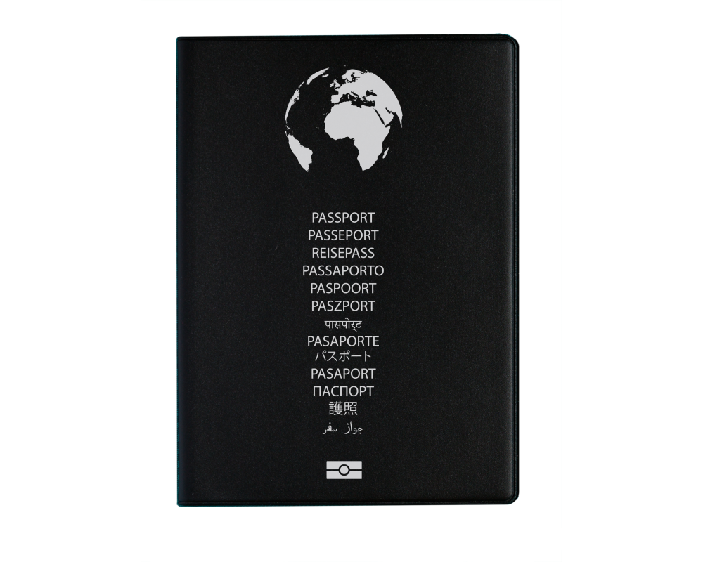 HIDENTITY Reisepasshüllen 0330-07 schwarz