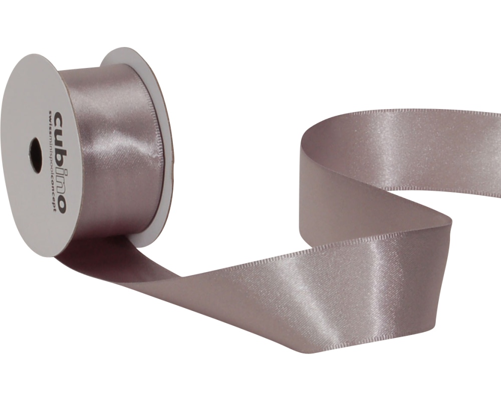 Spyk Satinband 25 mm x 4 m, Silber