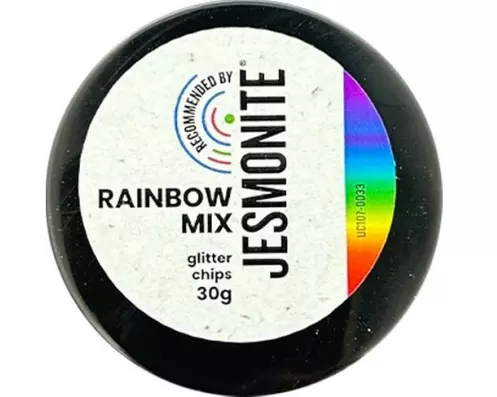 Jesmonite Farbpigmente Glitzerchips 30g, Mix farbig