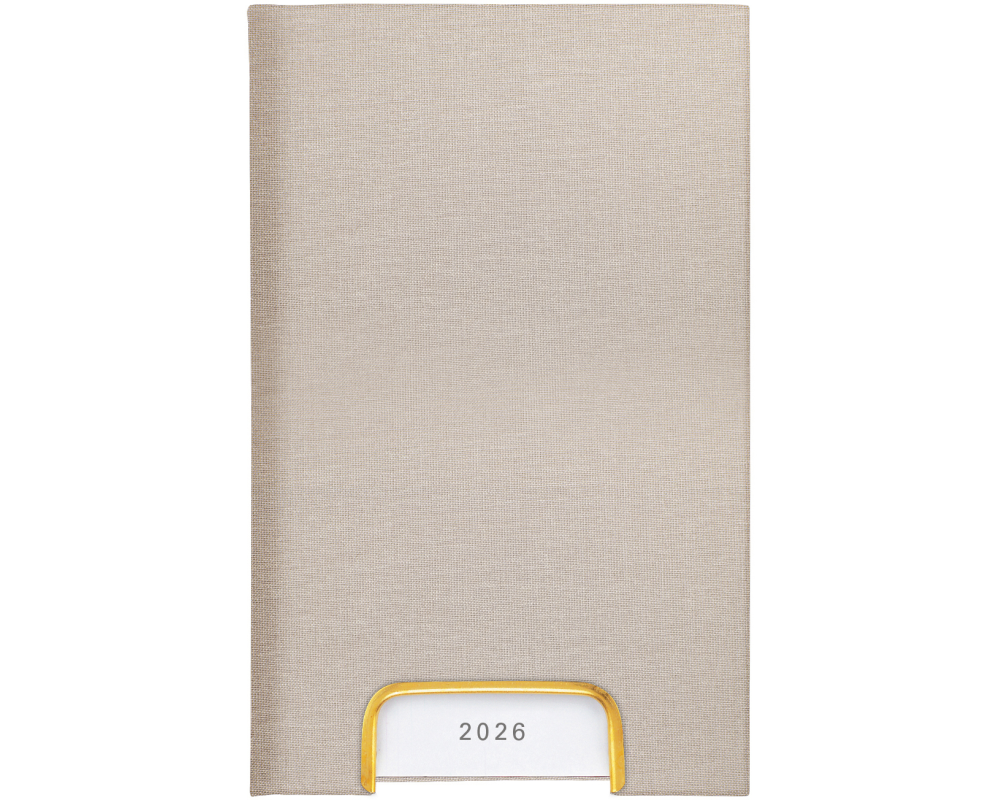 BIELLA Geschäftsagenda Disponent 2026 807401100026U 1T/1S beige ML 10.1x16cm