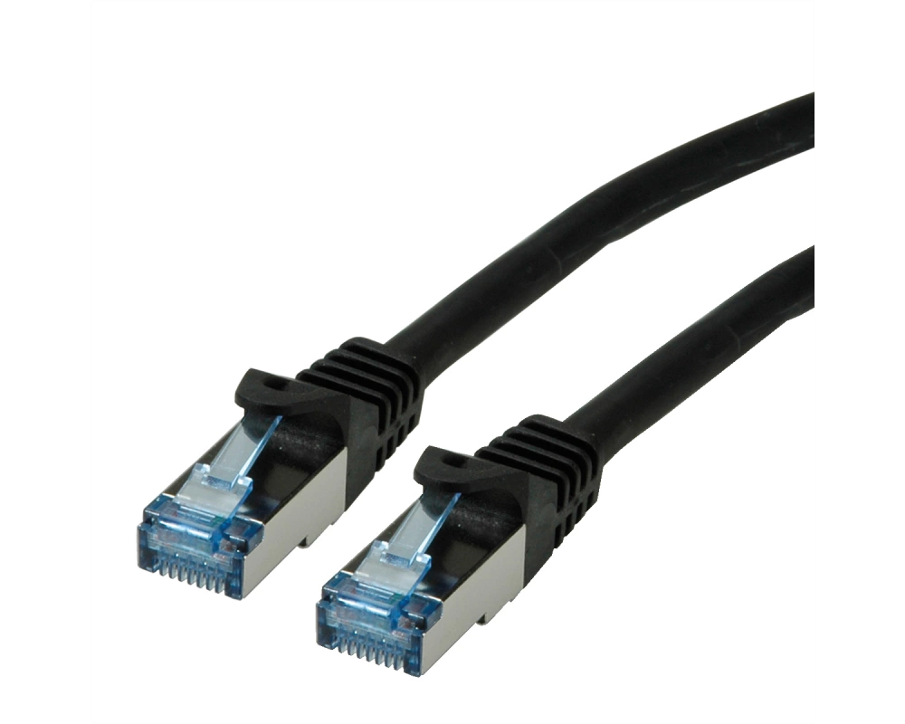 ROLINE Patchkabel Cat.6A S/FTP (PiMF), Component Level, LSOH, schwarz, 3 m