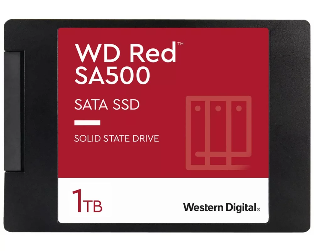 WD Red SSD SA500 NAS 1TB 2.5inch SATA III 6 Gb/s internal single-packed