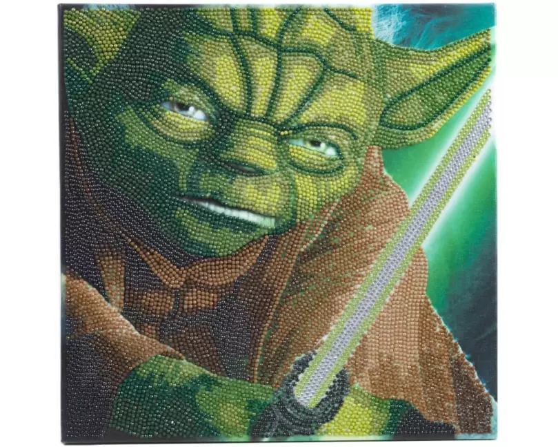 CRAFT Buddy Bastelset Crystal Art Yoda 30 x 30 cm
