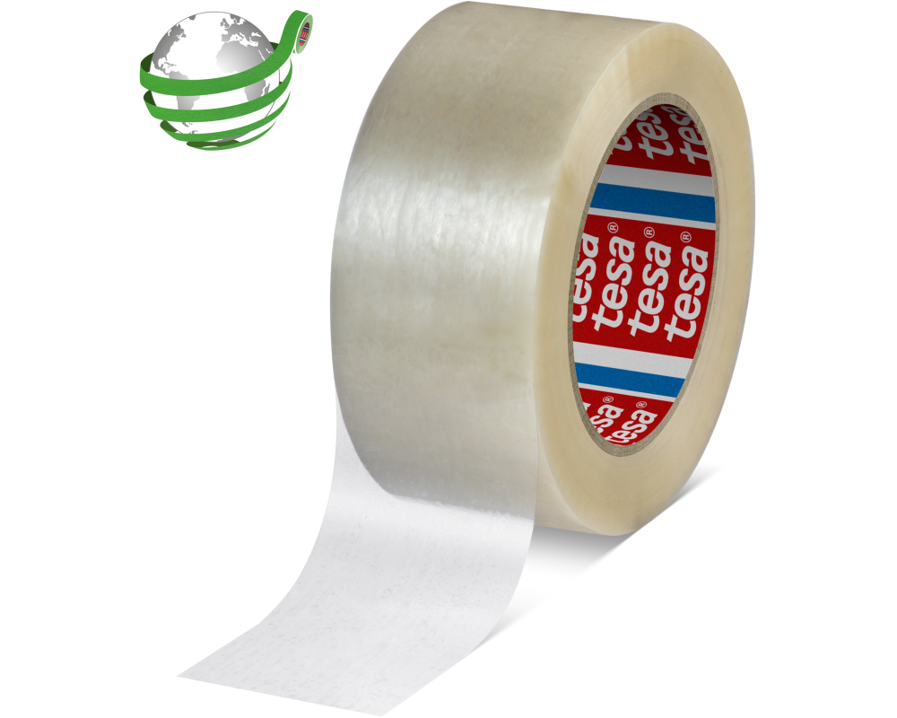 TESA Verpackungsband 50mmx132m 604180000000 Recyceltes PET, transparent