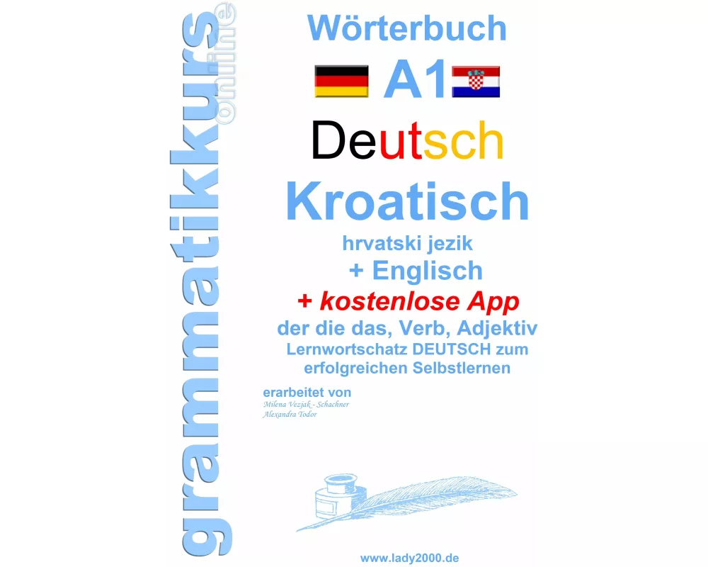 Wörterbuch Deutsch - KROATISCH- Englisch Niveau A1