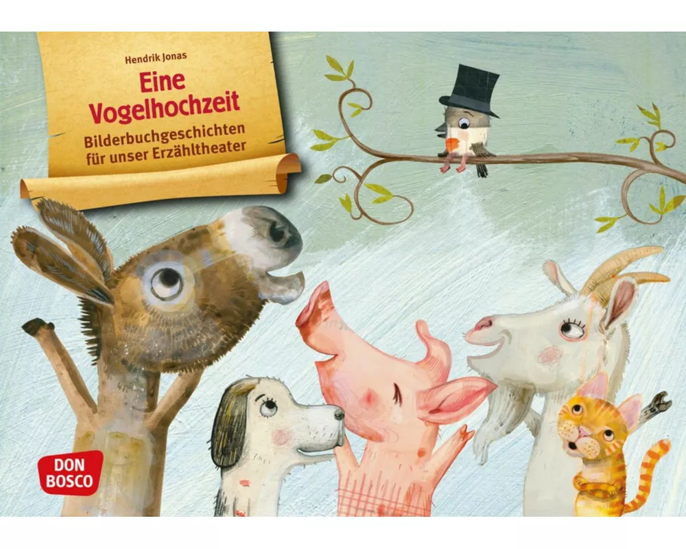 Eine Vogelhochzeit. Kamishibai Bildkartenset