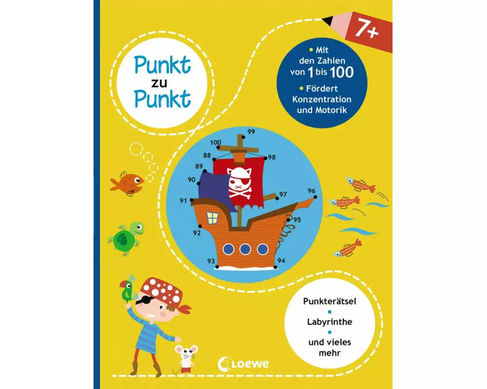 Punkt zu Punkt - Mit den Zahlen von 1 bis 100