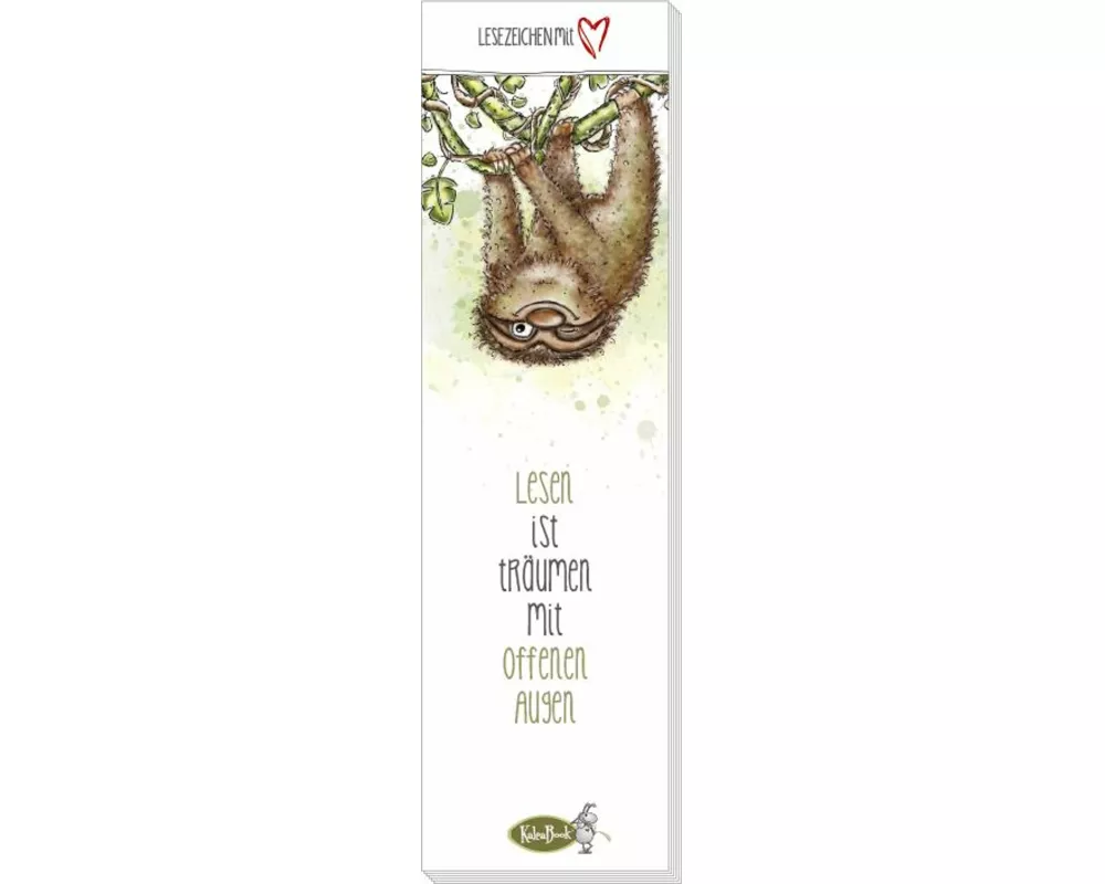 Lesen ist Träumen mit offenen Augen (Lesezeichenblock)