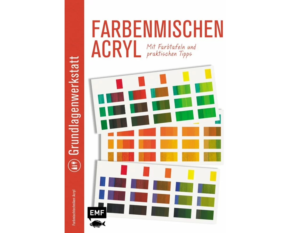 Grundlagenwerkstatt: Farbenmischen Acryl – Mit Farbtafeln und praktischen Tipps