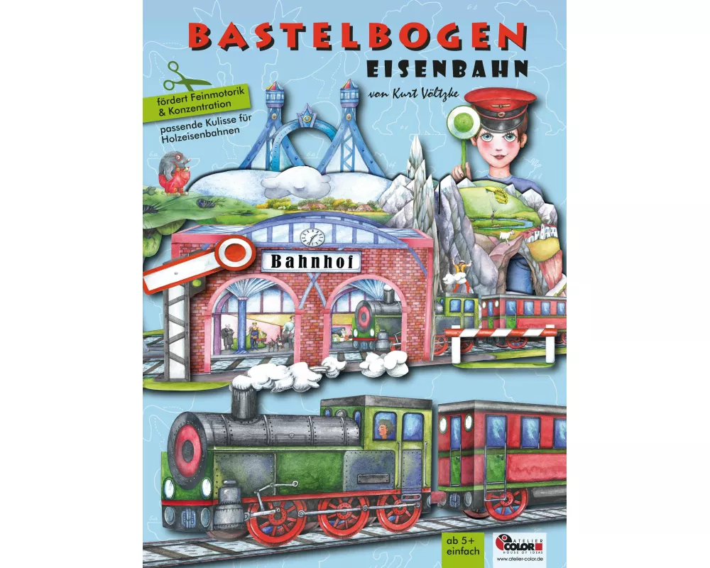 Eisenbahn Bastelbogen