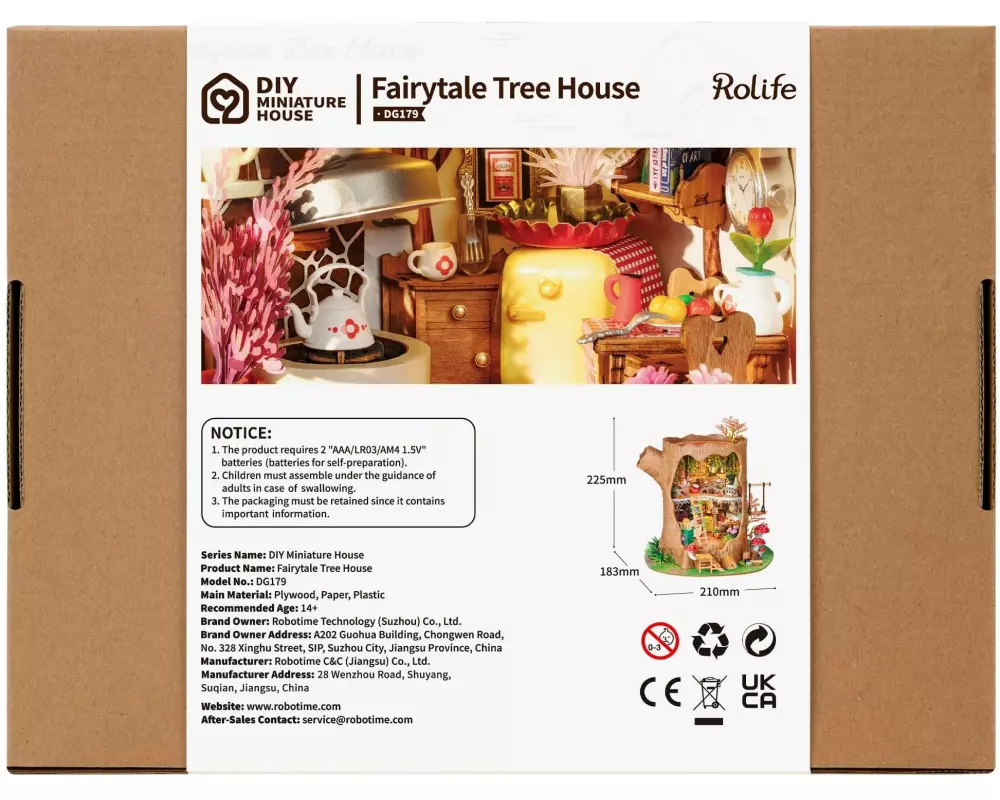 Rolife Bausatz Fairytale Tree House Mini-Baumhaus 1:18