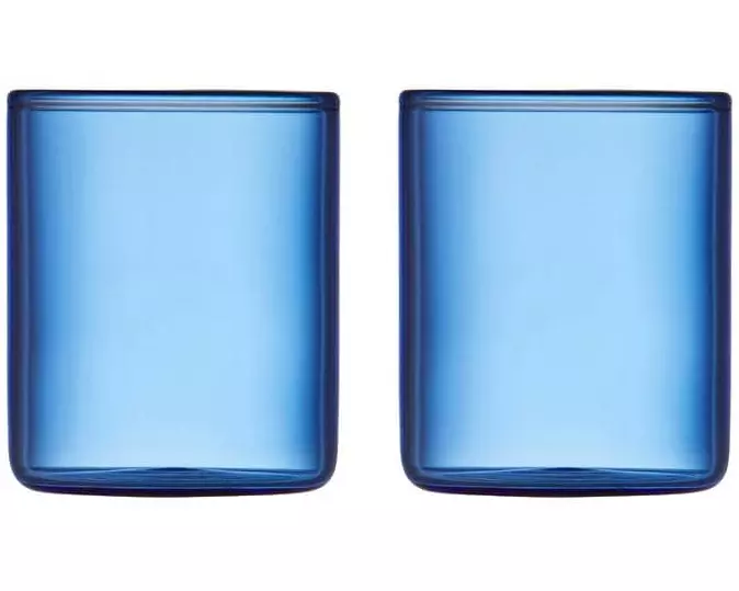 Lyngby Schnapsglas Torino Blau, 2 Stück, 5.5 cl
