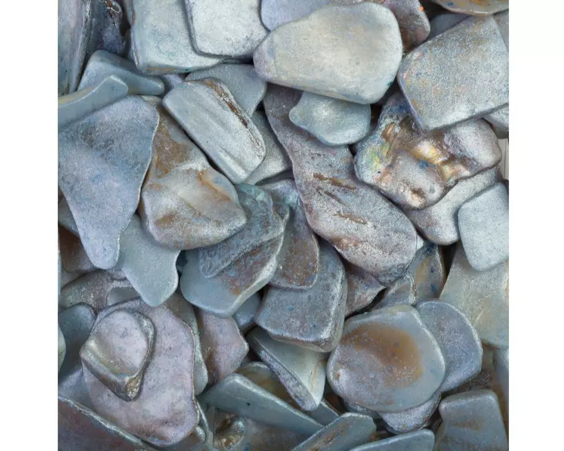 Ambiance Muschelplatten Shiny Shell Hellblau