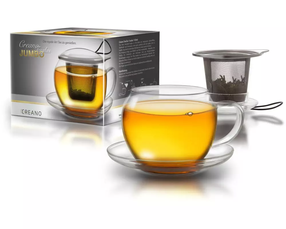 Creano Teetasse Jumbo 445 ml, 1 Stück, Transparent