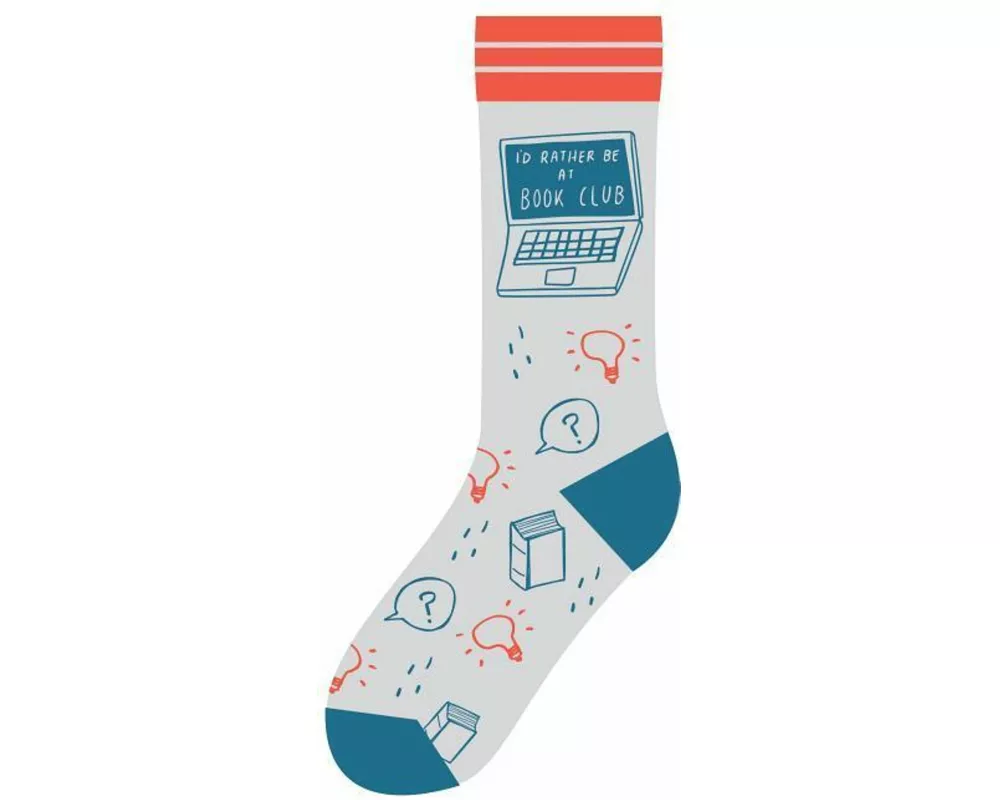 I'd Rather Be at Book Club Socks