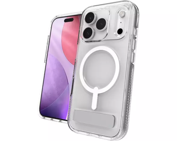 ZAGG Crystal Palace Snap Kickstand (Button Cover) mobile phone case 16 cm (6.3") Transparent