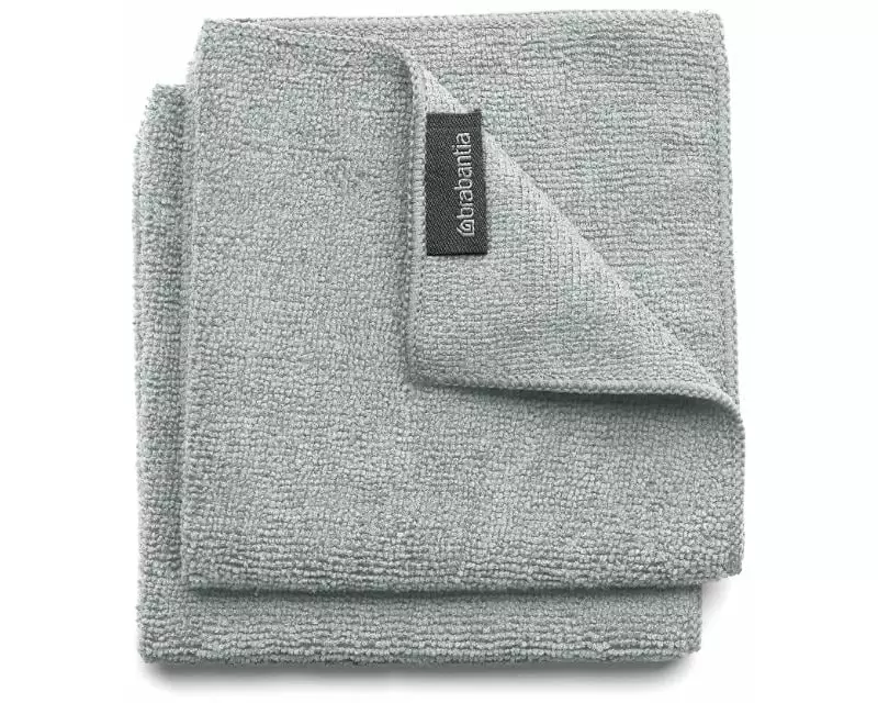 Brabantia Mikrofaser-Reinigungstuch 2 Stück, Mid Grey
